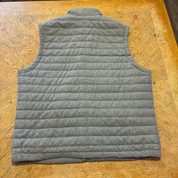 NWT Jos. A. Bank 1905 Vest Men’s XL Gray Quilted Wool Blend Collar Tailored Fit - Picture 2 of 6